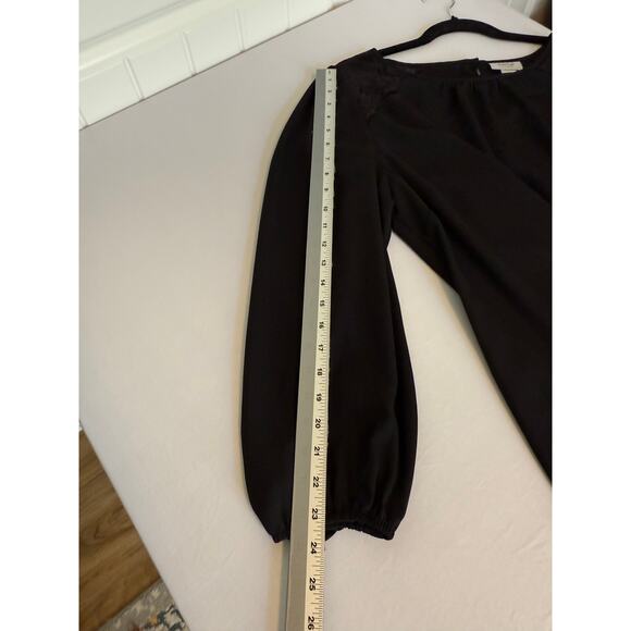 Avenue Studio Women's 18 Whimsigoth Lace Balloon Long Sleeve Tunic Sheer Blouse - Picture 8 of 9